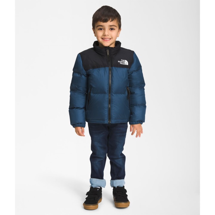 B rn 1996 Retro Nuptse Jakke Shady Blue The North Face
